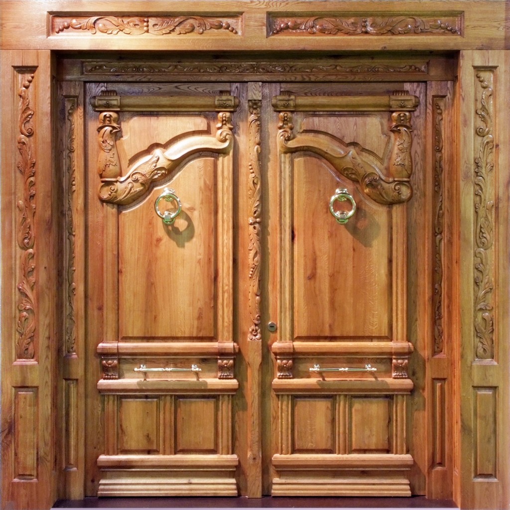 puerta madera artesana
